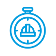 Time icon for a custom pool builder in Charleston SC