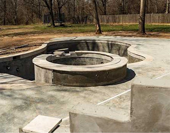 custom pool before image Charleston