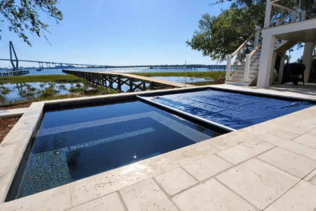 Charleston SC bridge with custom pool