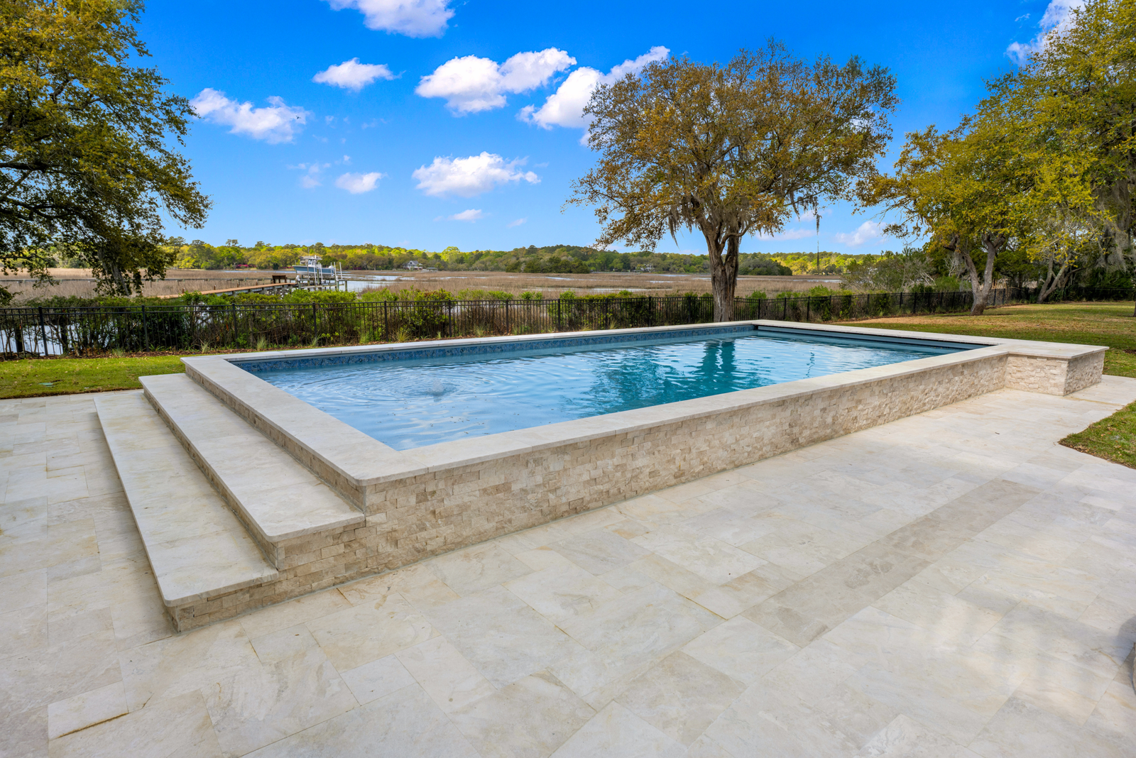 Custom Pool Charleston with Hardscape